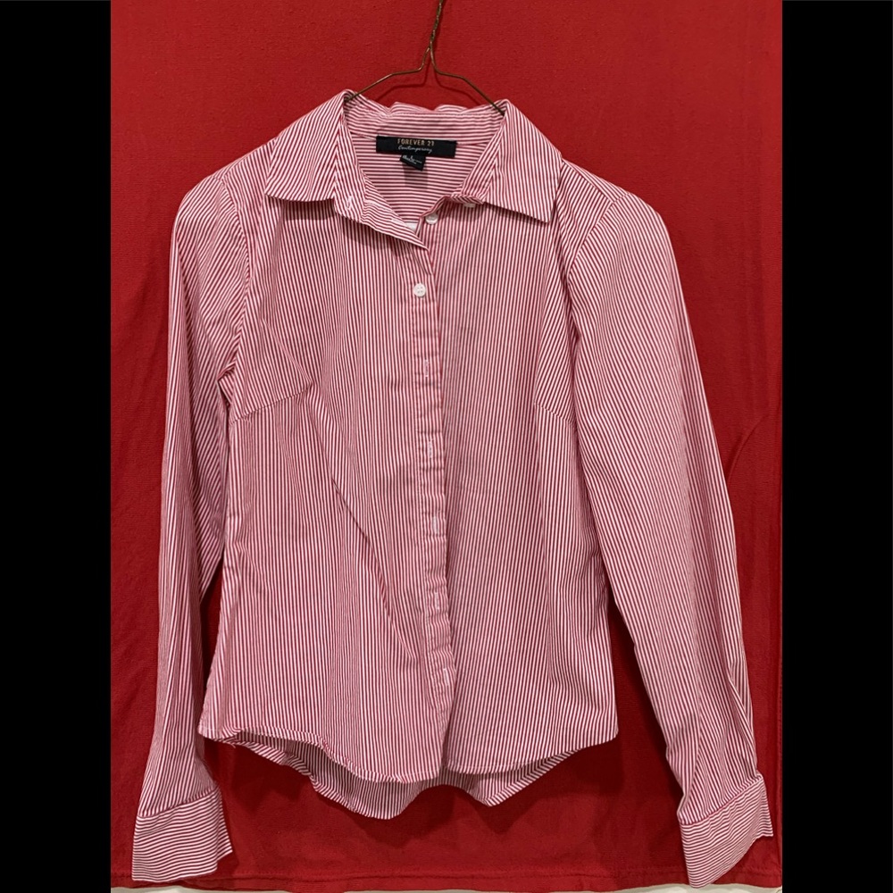 Red and White Stripe Shirt